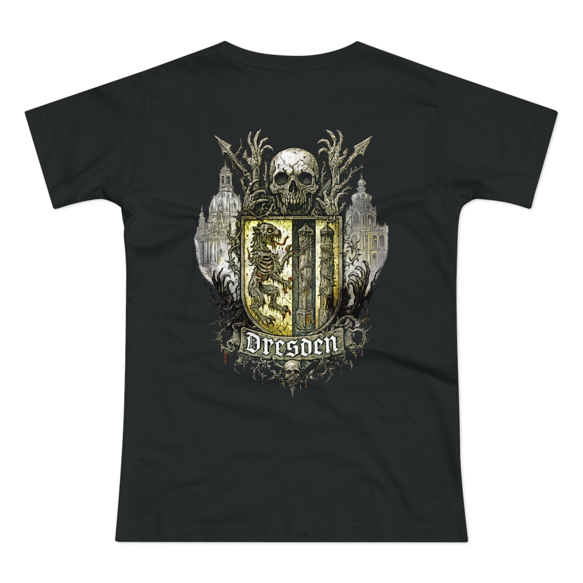 Dresden: Front-/Backprint, Womens' T-Shirt **Grimwater-Edition**