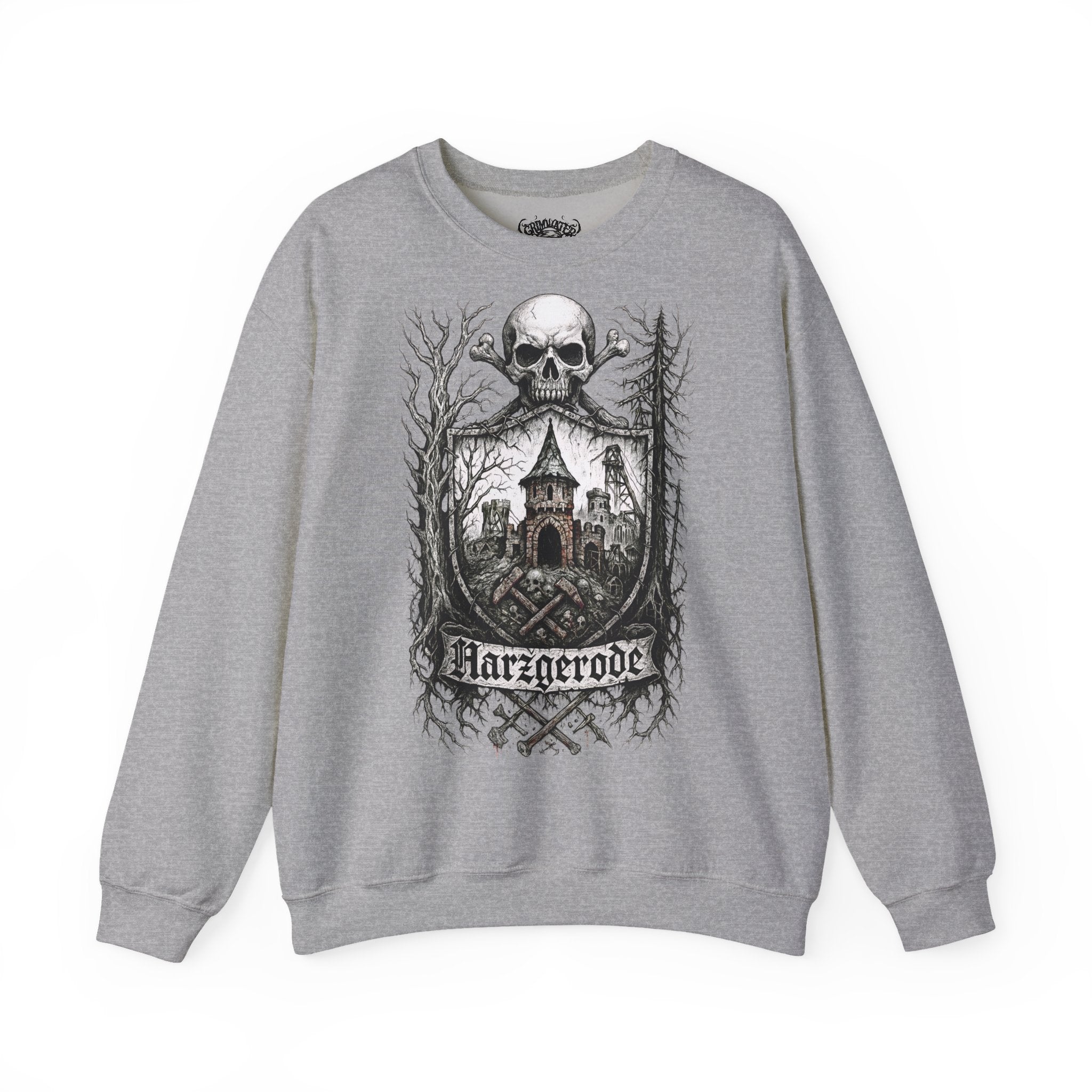 Harzgerode: Harz-Collection, Frontprint, Unisex Sweatshirt **Grimwater-Edition**