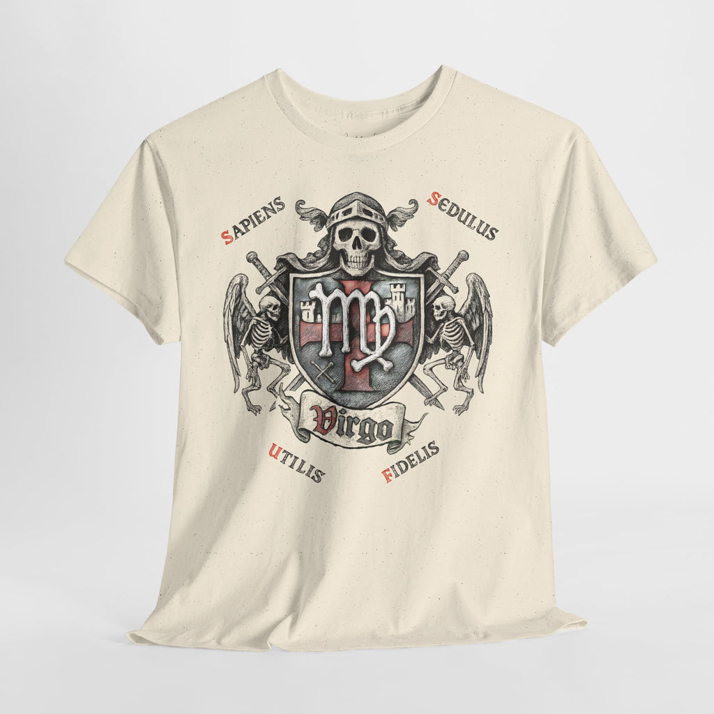 Jungfrau: Frontprint, Unisex T-Shirt **Grimwater-Edition** Sternzeichen Astrologie (Virgo)