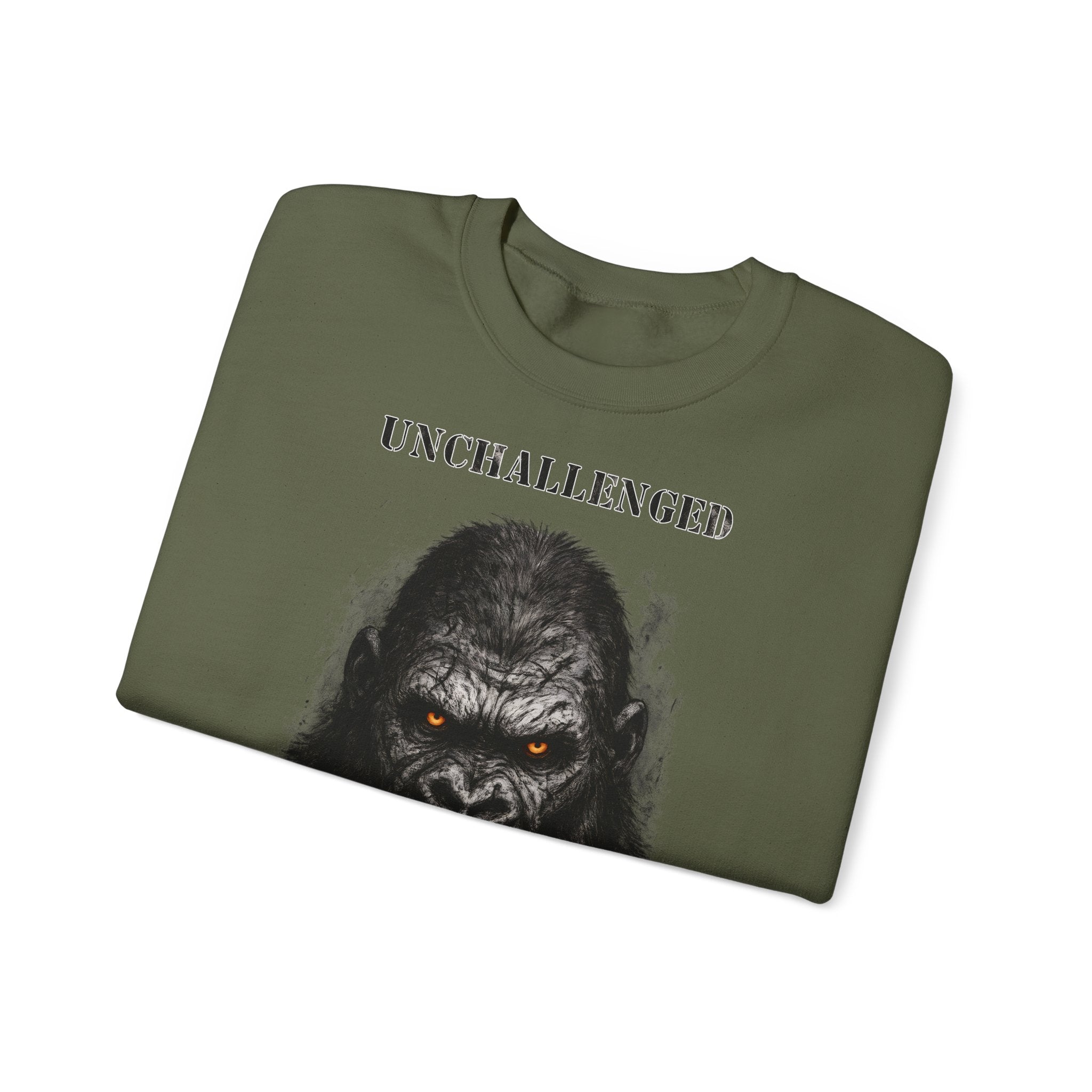 Gorilla - Unchallenged: Animals-Collection, Frontprint, Unisex Sweatshirt