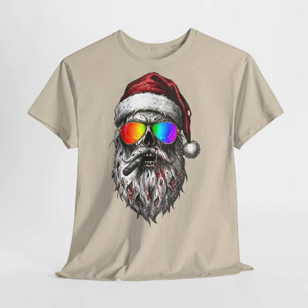 Pilot-Santa: Unisex T‑Shirt with Rainbow Sunglasses
