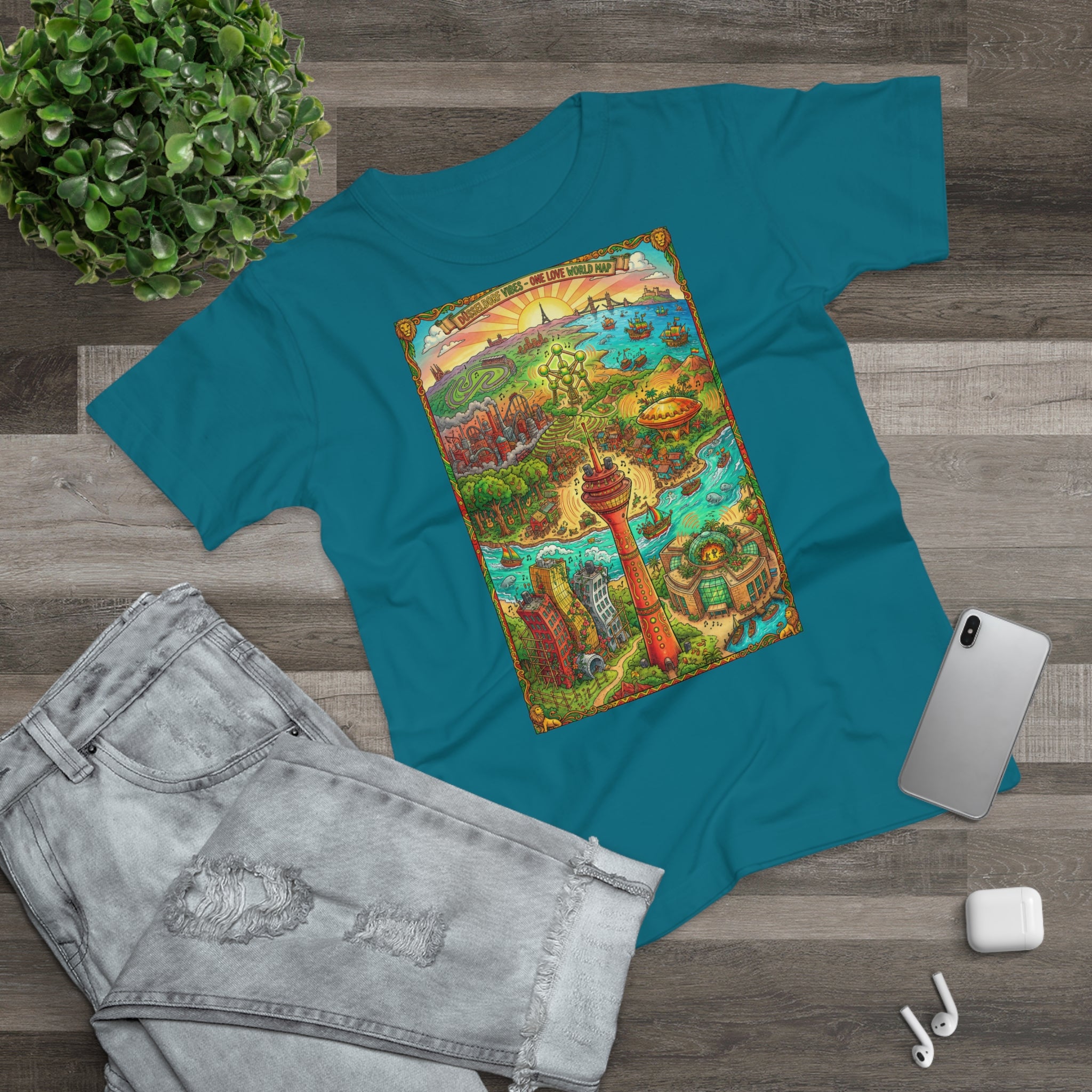 Düsseldorf Reggae Edition: Frontprint, Womens' T-Shirt