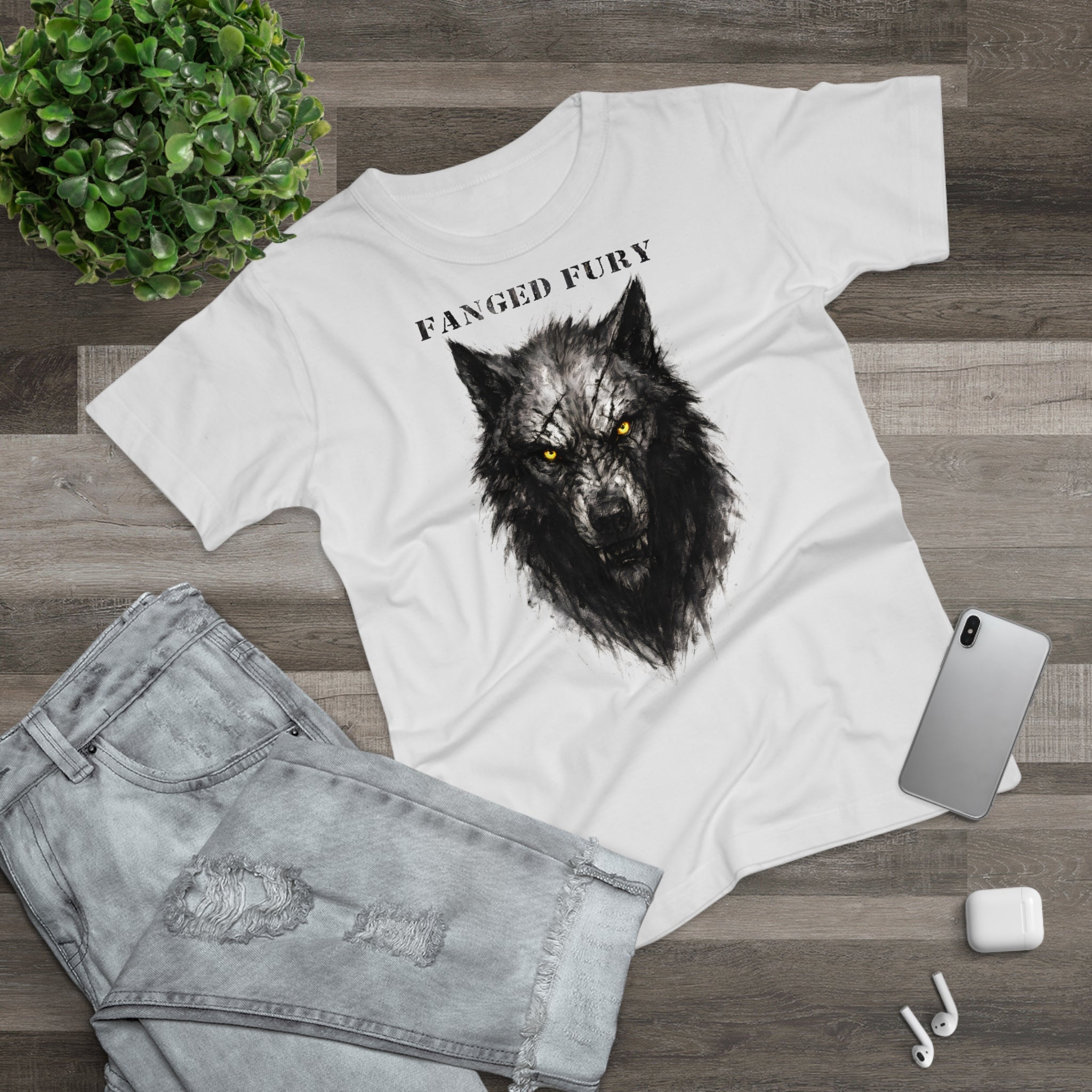 Wolf: Frontprint, Womens' T-Shirt - Animal-Collection