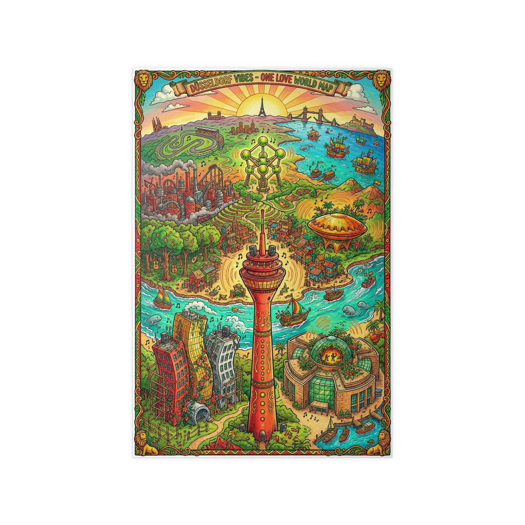 Poster 60 x 90: Düsseldorf (Reggae Collection)