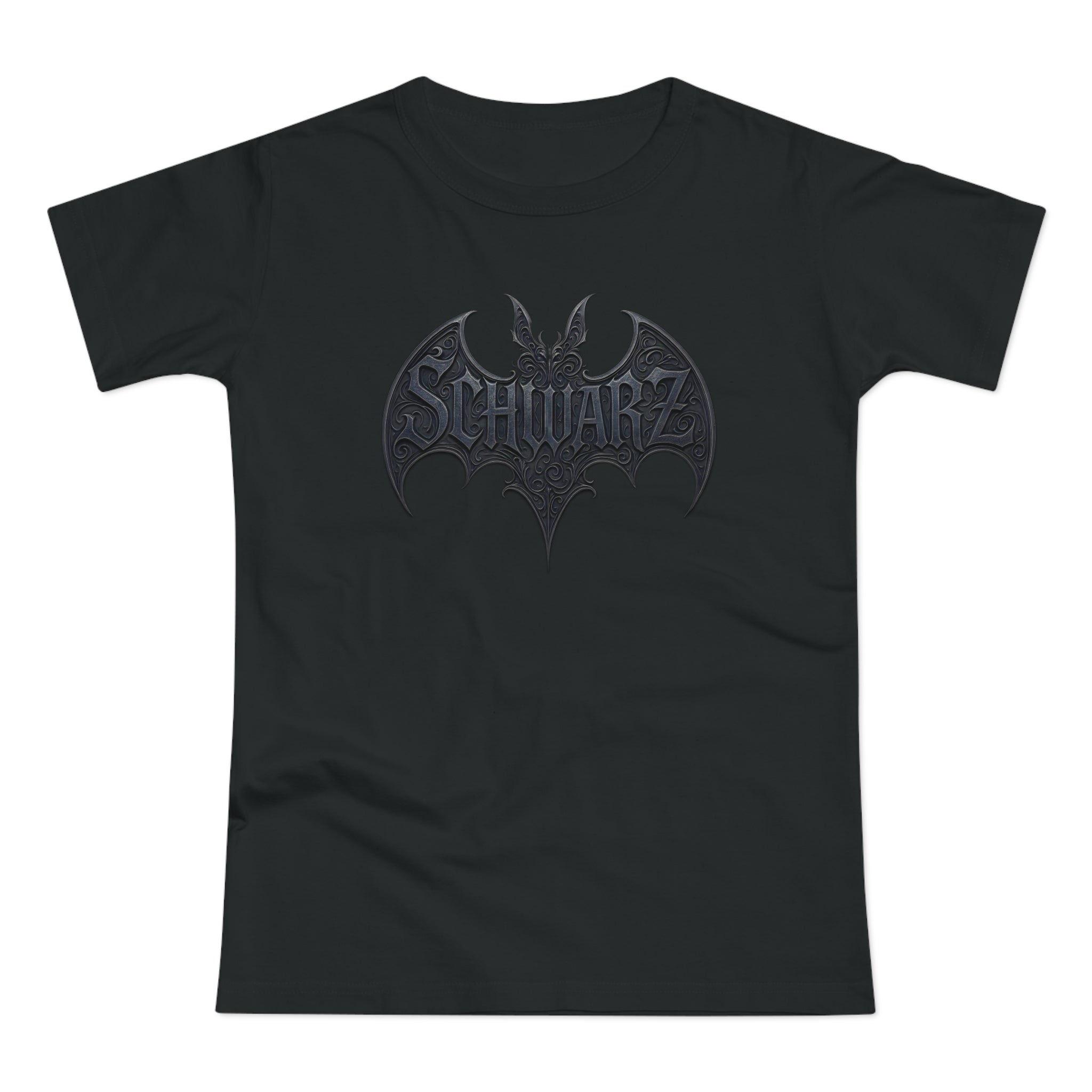 Fledermaus SCHWARZ, Frontprint, Womens' T-Shirt, Gothic Bat