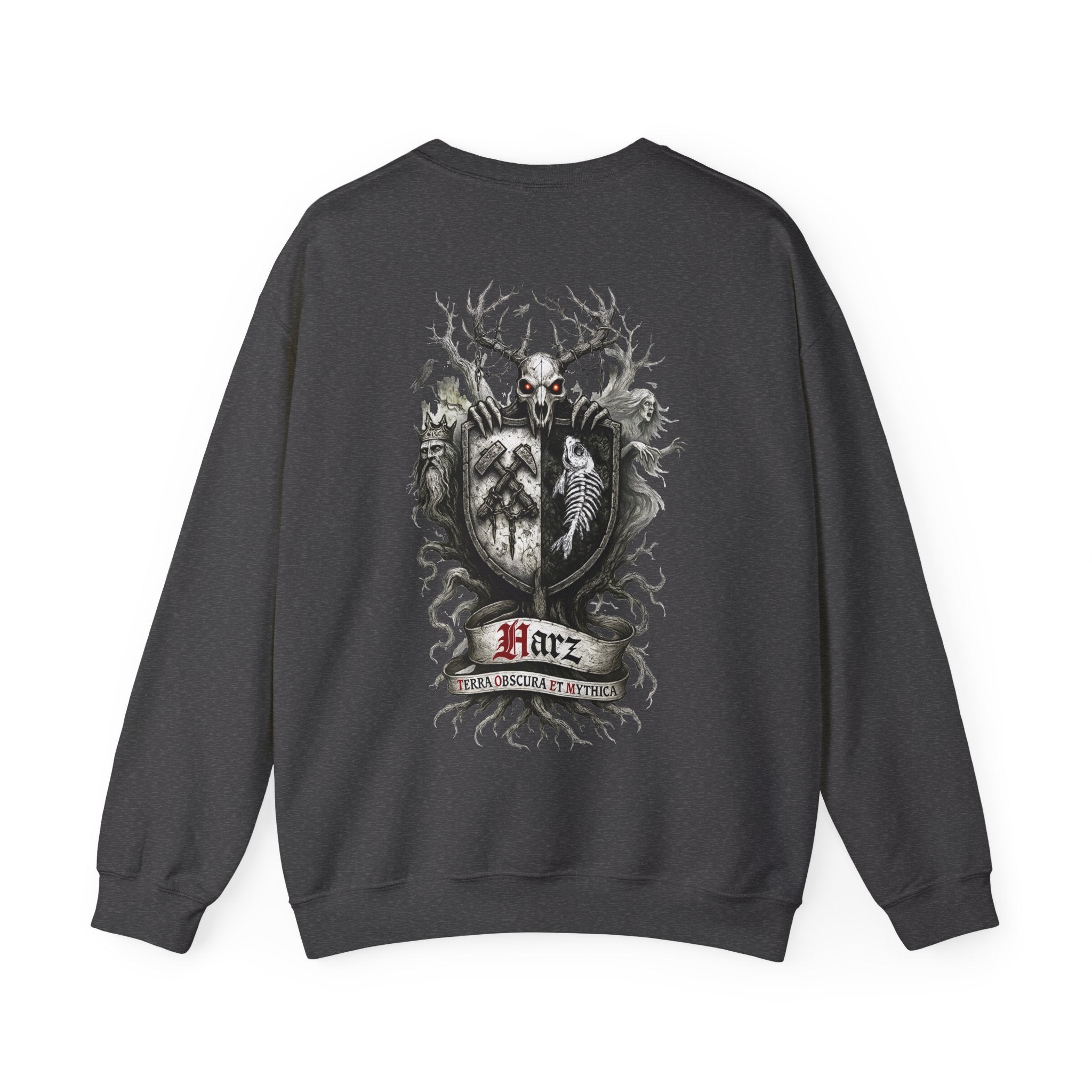 Harz: Front-/Backprint, Unisex Sweatshirt **Grimwater-Edition** Gesamtharz