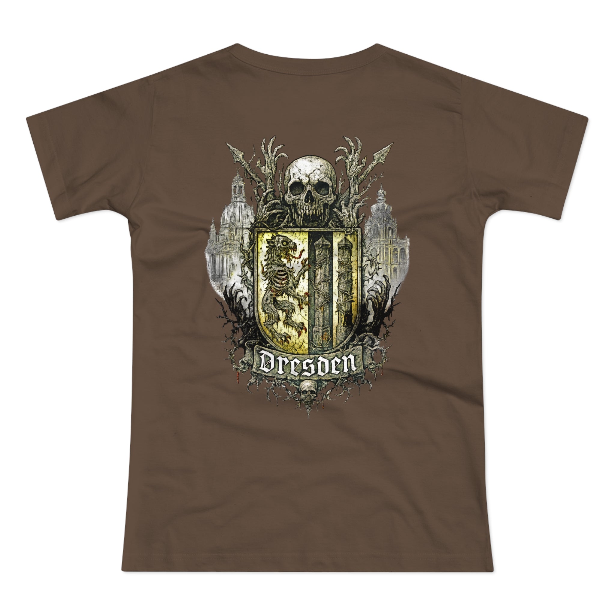Dresden: Front-/Backprint, Womens' T-Shirt **Grimwater-Edition**