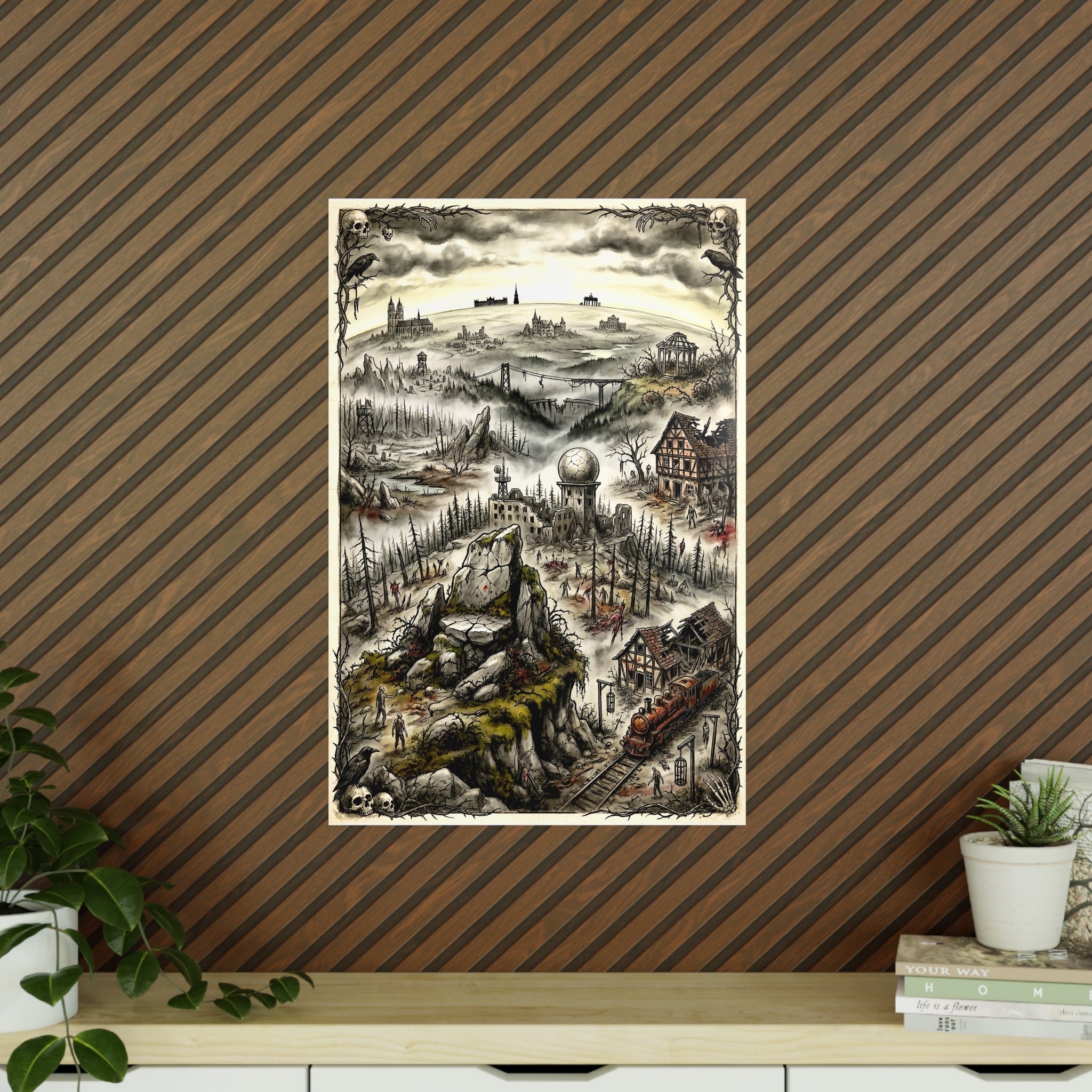 Poster 60 x 90: Brocken (New Dawn Collection) - Harz