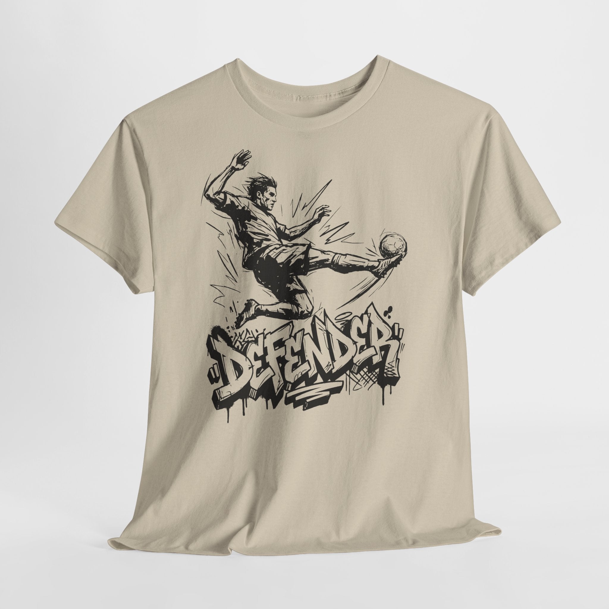 Soccer Defender 08: Frontprint, Unisex T-Shirt