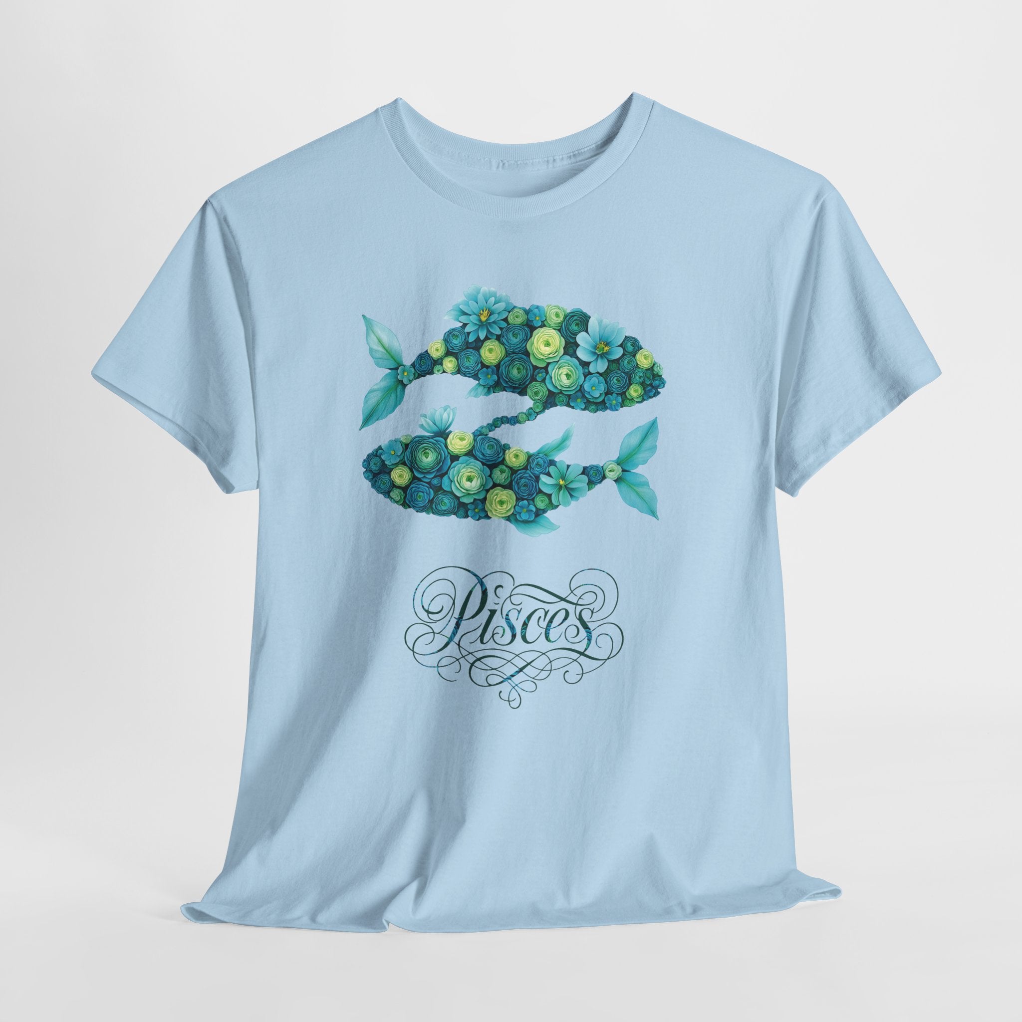 Pisces Floral Zodiac Apparel, Astrological Gift, Birthday Shirt, Horoscope Top, Casual Wear, Astrology Clothing