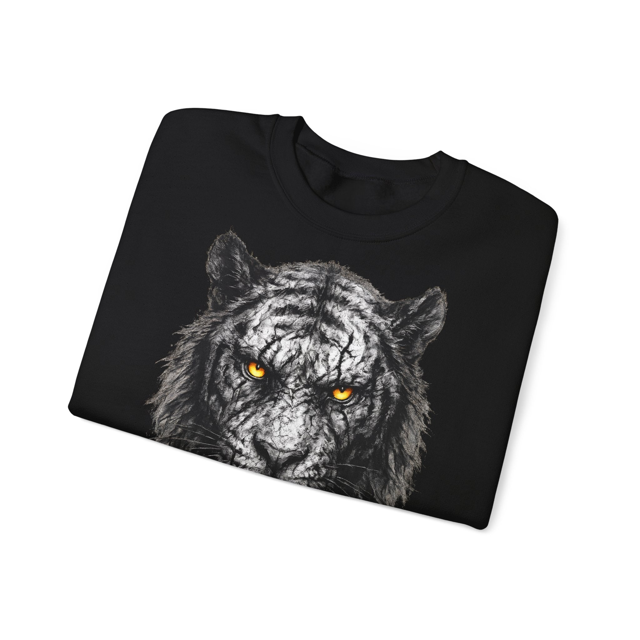 Tiger: Animals-Collection, Frontprint, Unisex Sweatshirt, Bold Tiger