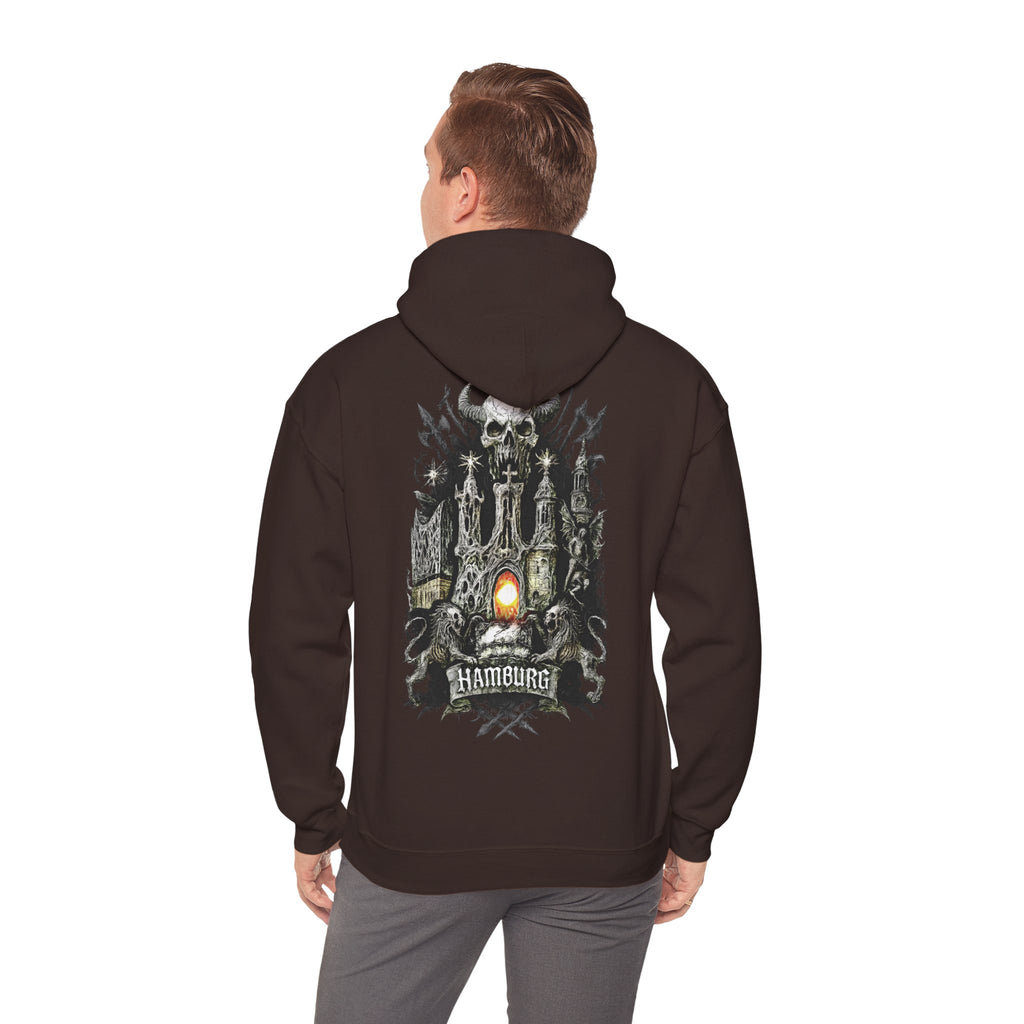 Hamburg "Night Crew" - Front-/Backprint Unisex Hoodie: **Grimwater-Edition**