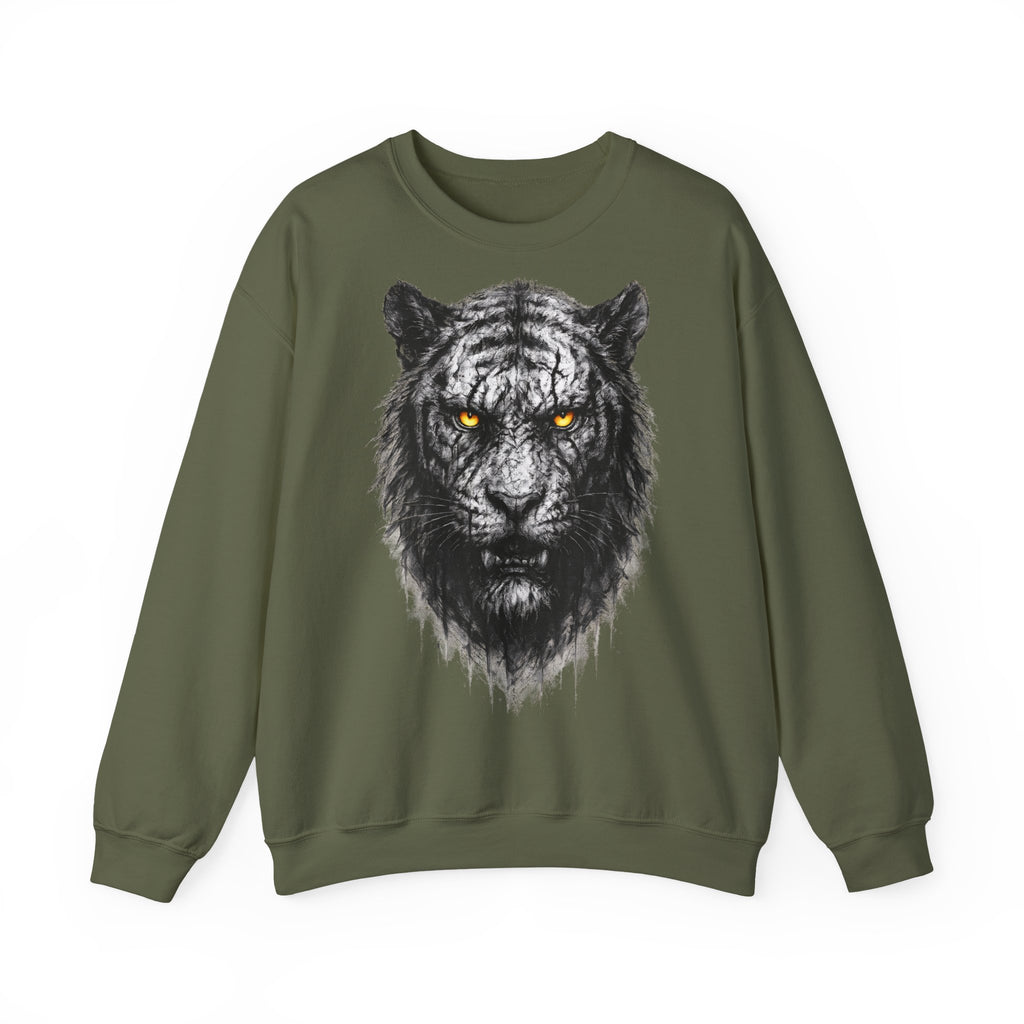 Tiger: Animals-Collection, Frontprint, Unisex Sweatshirt, Bold Tiger