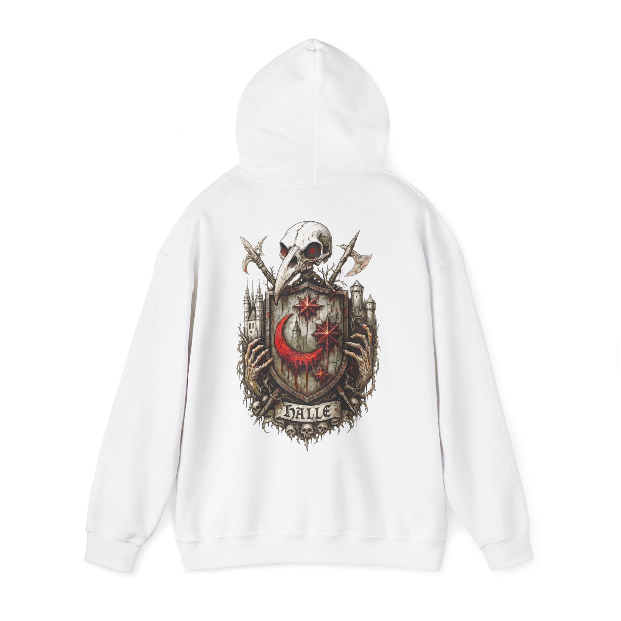 Halle: Front-/Backprint, Unisex Hoodie **Grimwater-Edition**