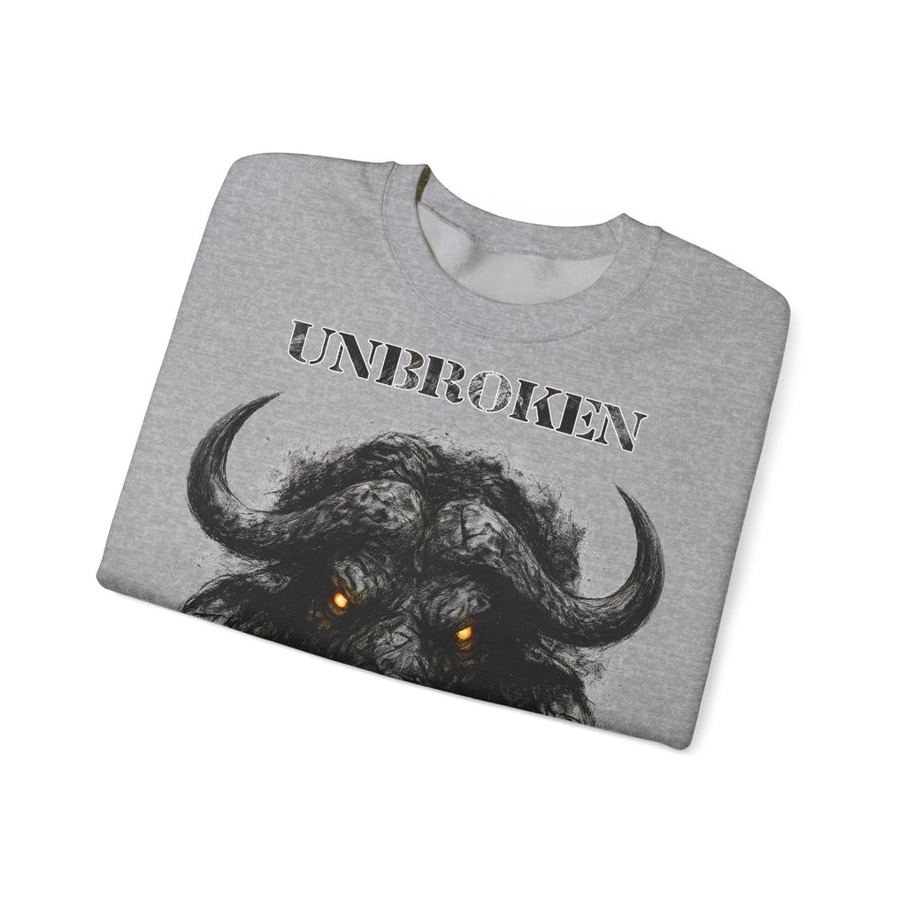 Büffel - Unbroken: Animals-Collection, Frontprint, Unisex Sweatshirt