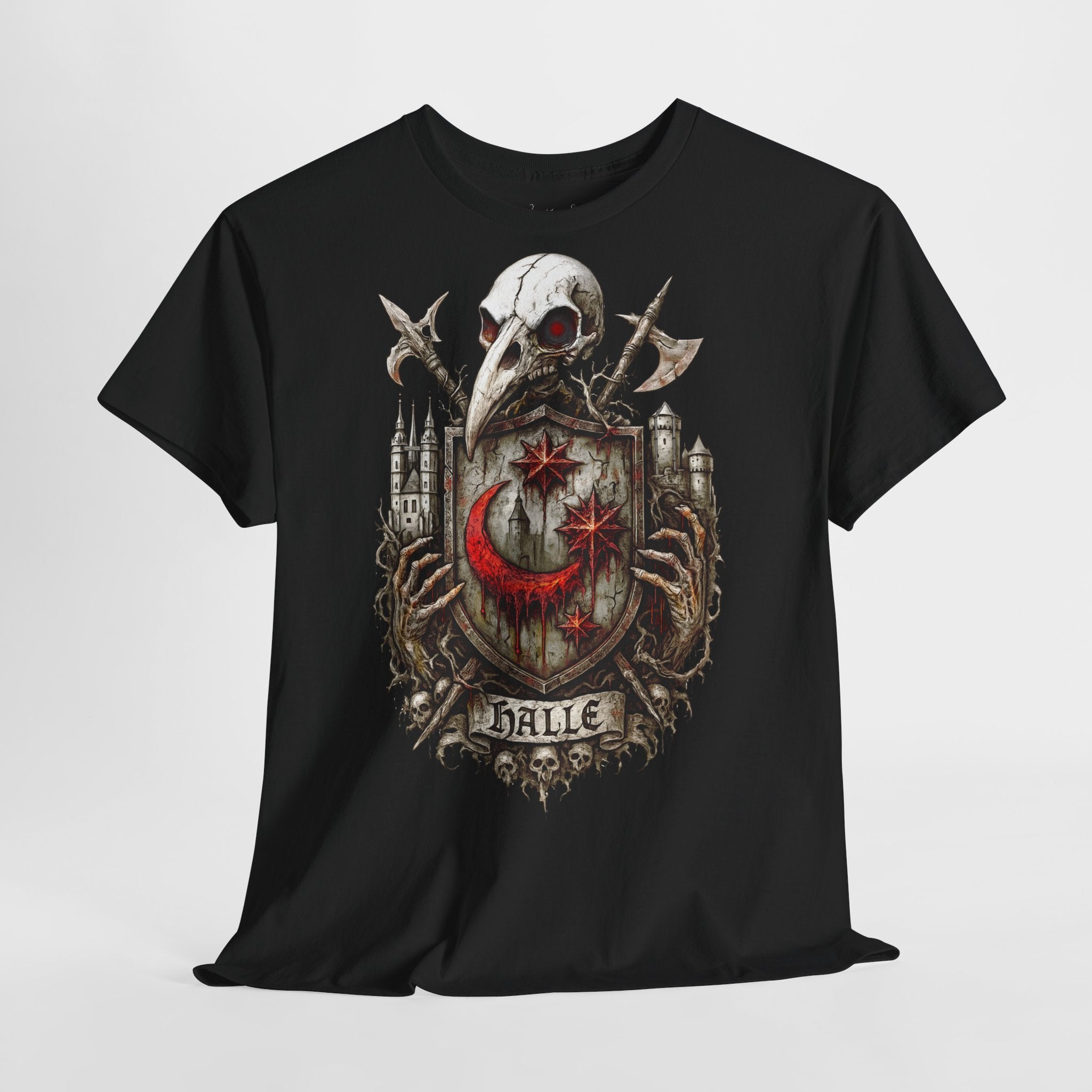 Halle: Frontprint, Unisex T-Shirt **Grimwater-Edition**