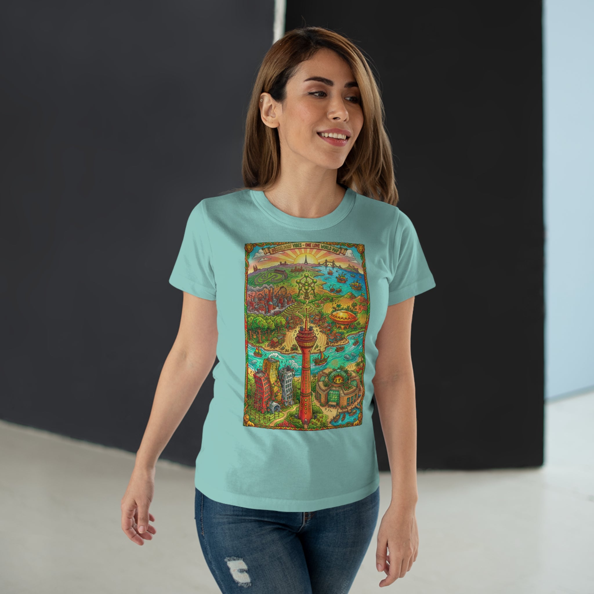 Düsseldorf Reggae Edition: Frontprint, Womens' T-Shirt