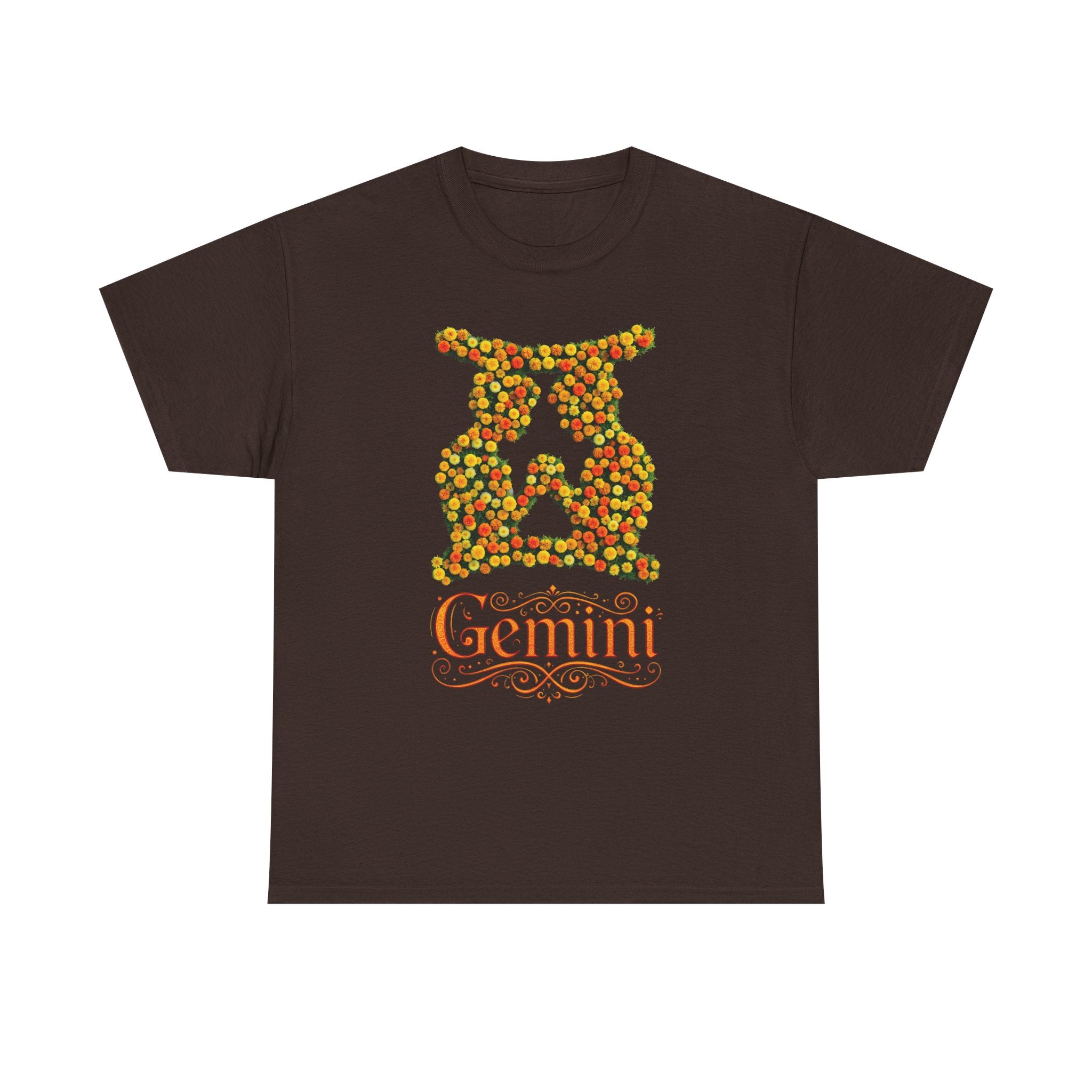 Gemini Floral Zodiac Shirt, Astrology Gift, Horoscope Apparel, Birthday Tee, Personalized T-Shirt