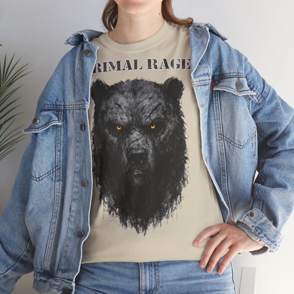 Bär - Primal Rage: Frontprint, Unisex T-Shirt - Animal-Collection