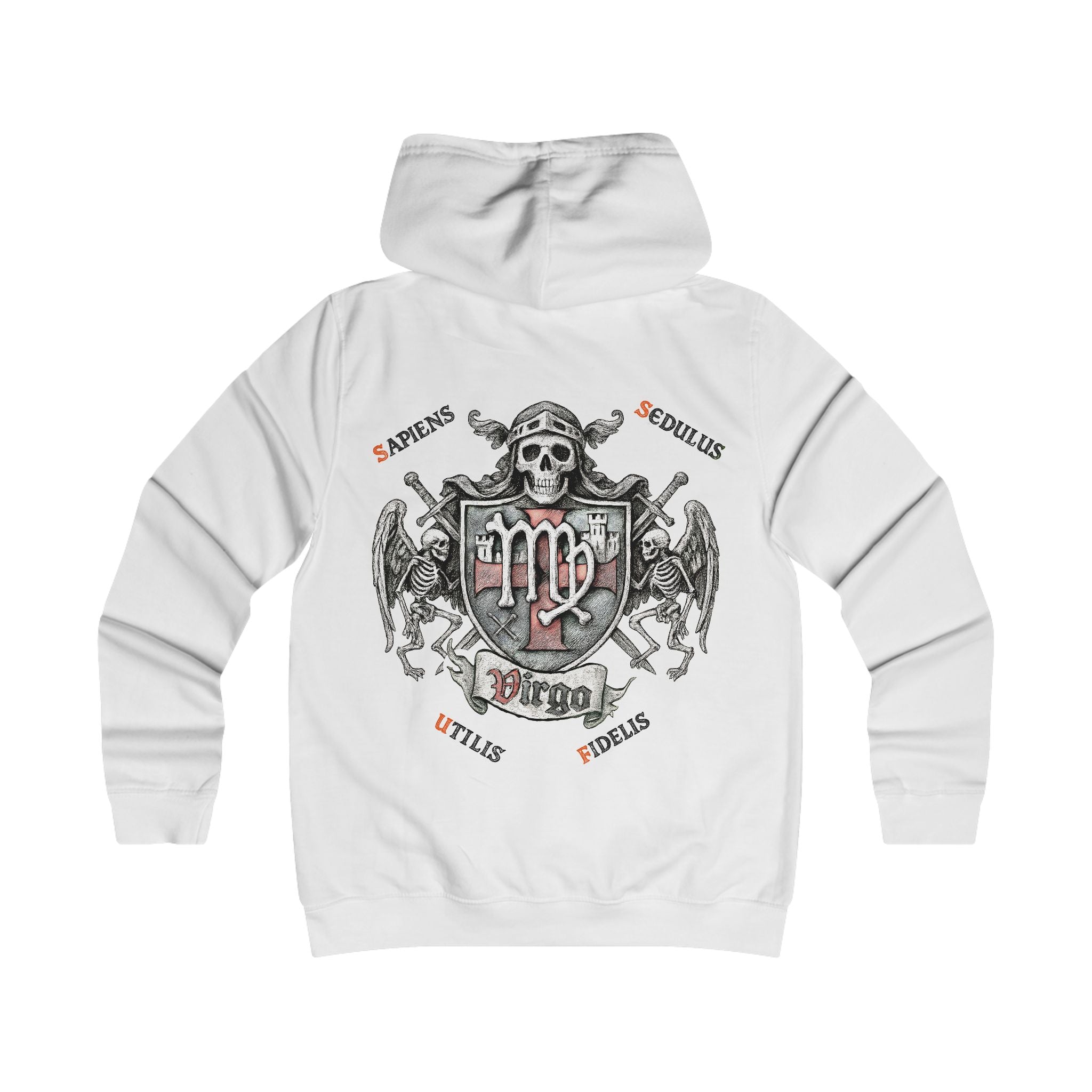 Jungfrau - Backprint, Womens' Hoodie -  **Grimwater Edition** Sternzeichen Astrologie (Virgo)