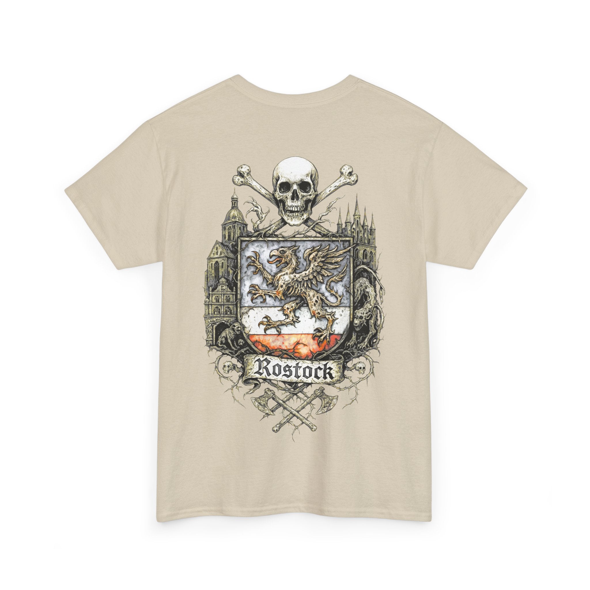 Rostock: Front-/Backprint, Unisex T-Shirt **Grimwater-Edition**