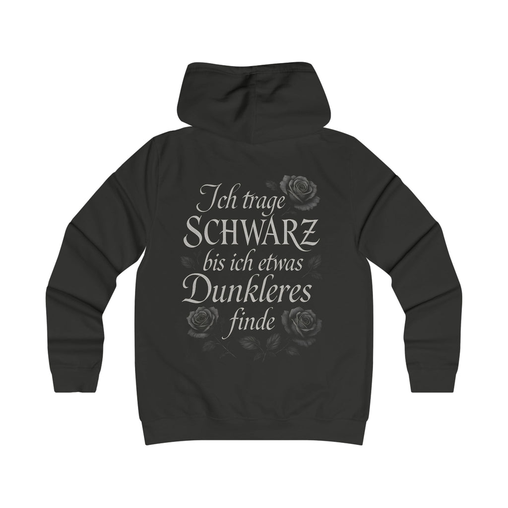 Ich trage SCHWARZ, Womens' Hoodie, Backprint, Gothic