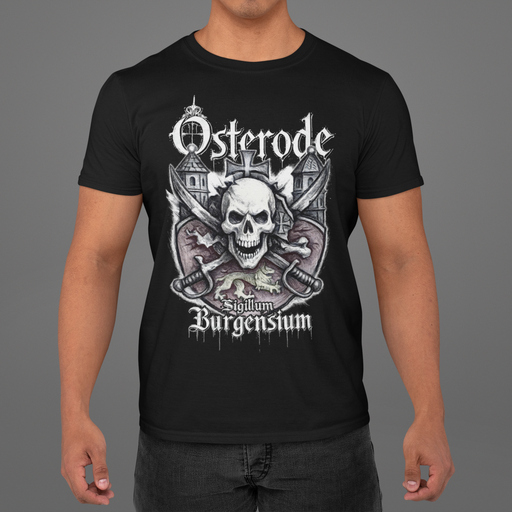 Osterode am Harz: Frontprint, Unisex T-Shirt **Grimwater-Edition**